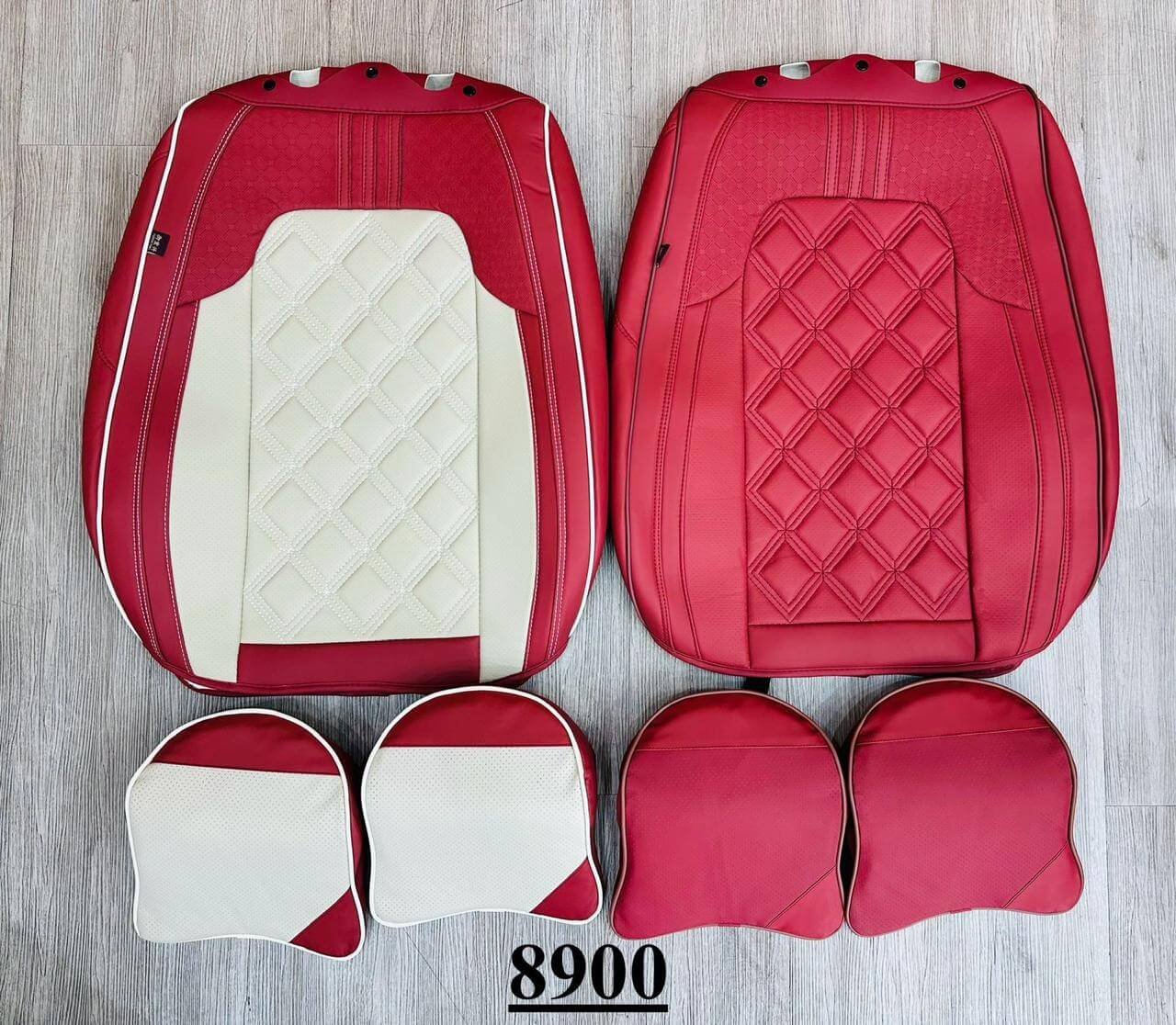 Car Seat Cover, Sports Look, Car Front Seat Protector, with Head Support