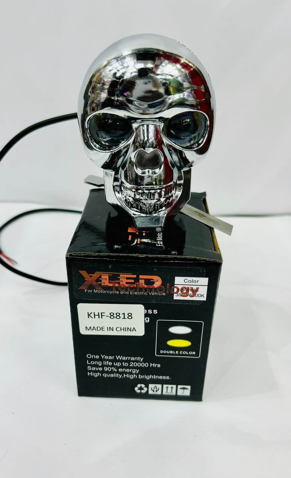 Skull Shape, Off Road Light, Duoble Light, High Quality, High Brightness, 12 Volts