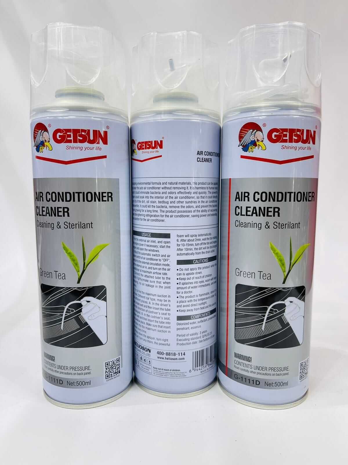 Getsun, Air Conditioner Cleaner, Cleaning & Sterilant, GREEN TEA