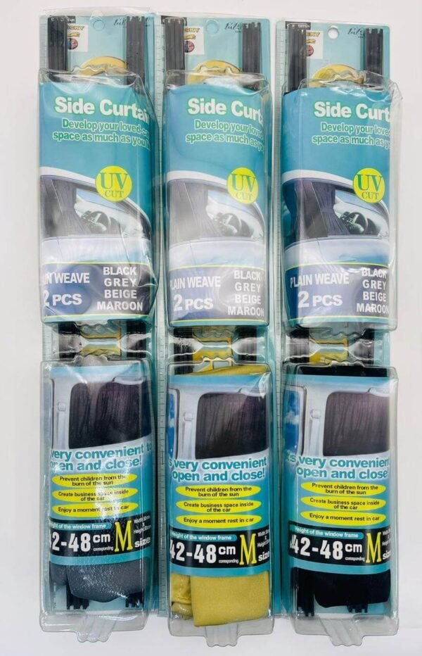 Side Curtain, Set of 2 Pcs, Universal